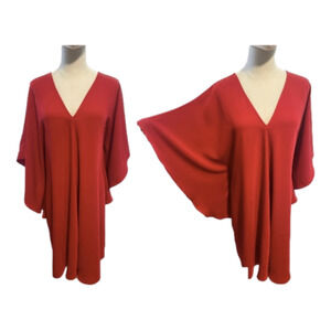 Lauren RALPH LAUREN FLUTTER SLEEVE MODERN CREPE DRESS OR TUNIC EUC M